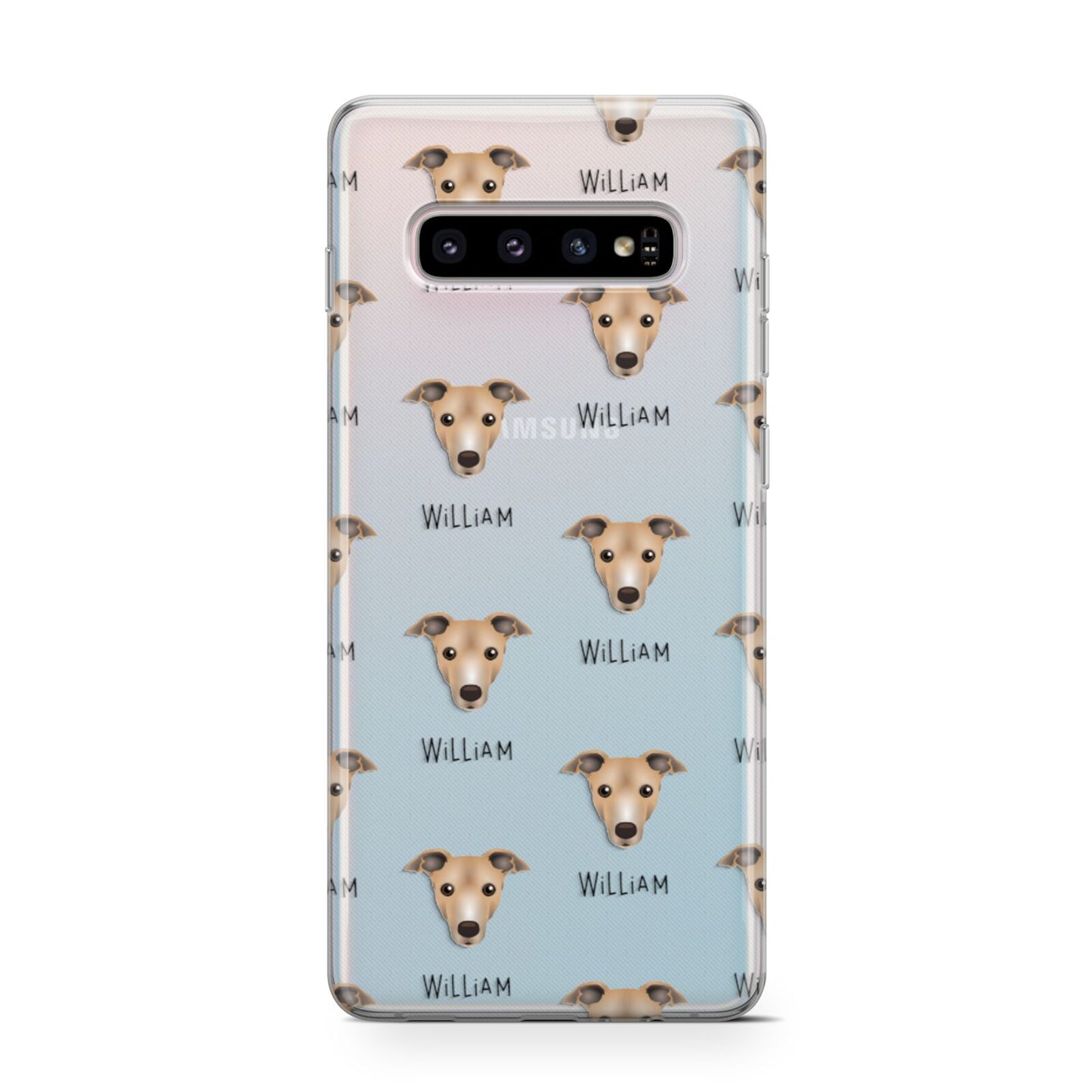 Italian Greyhound Icon with Name Samsung Galaxy S10 Case