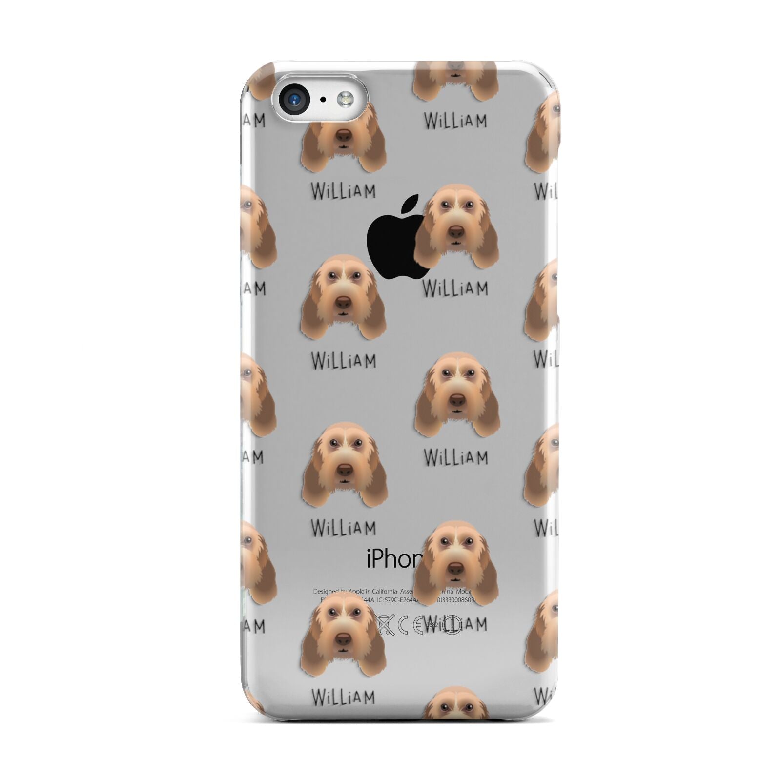 Italian Spinone Icon with Name Apple iPhone 5c Case