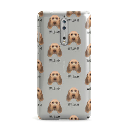 Italian Spinone Icon with Name Nokia Case