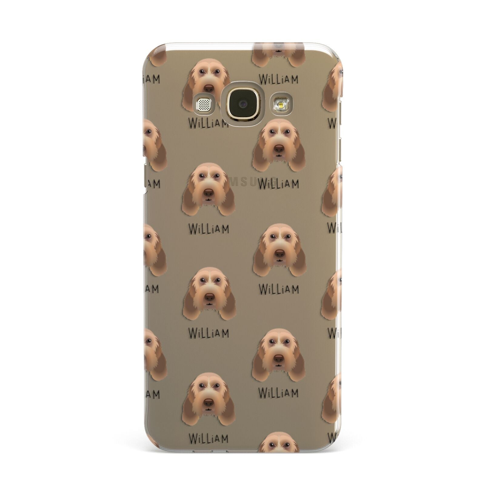 Italian Spinone Icon with Name Samsung Galaxy A8 Case