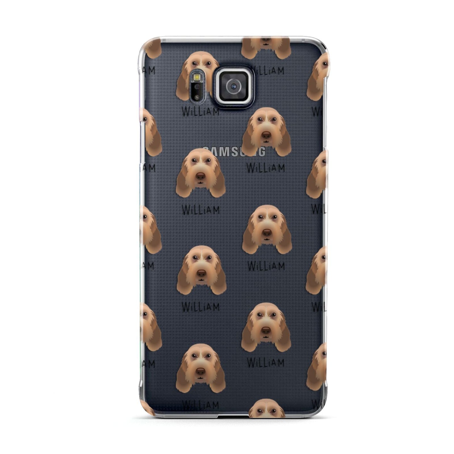 Italian Spinone Icon with Name Samsung Galaxy Alpha Case