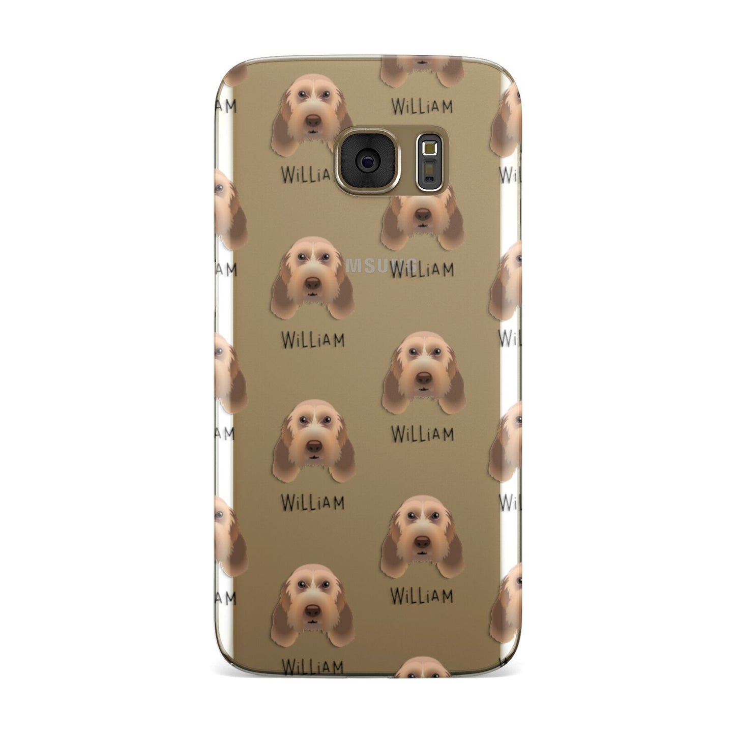 Italian Spinone Icon with Name Samsung Galaxy Case