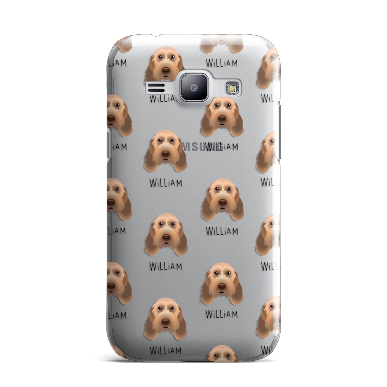 Italian Spinone Icon with Name Samsung Galaxy J1 2015 Case