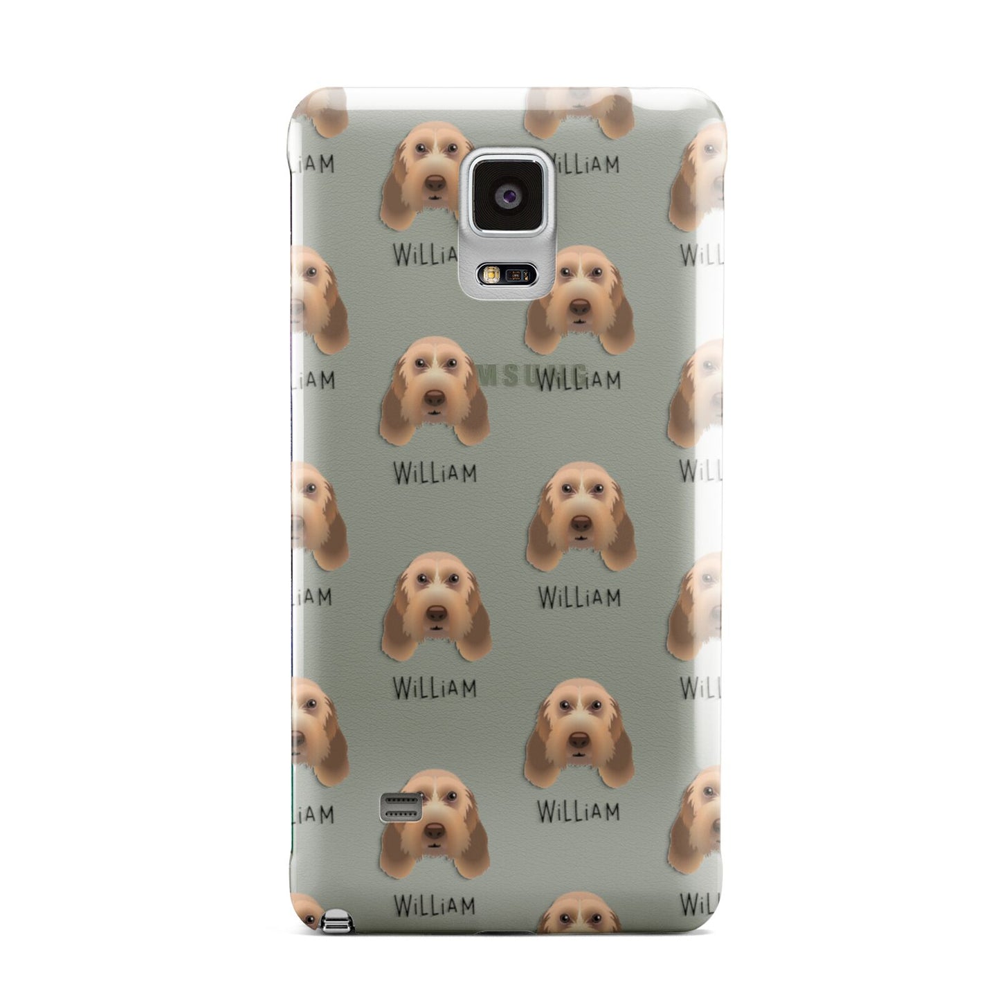 Italian Spinone Icon with Name Samsung Galaxy Note 4 Case