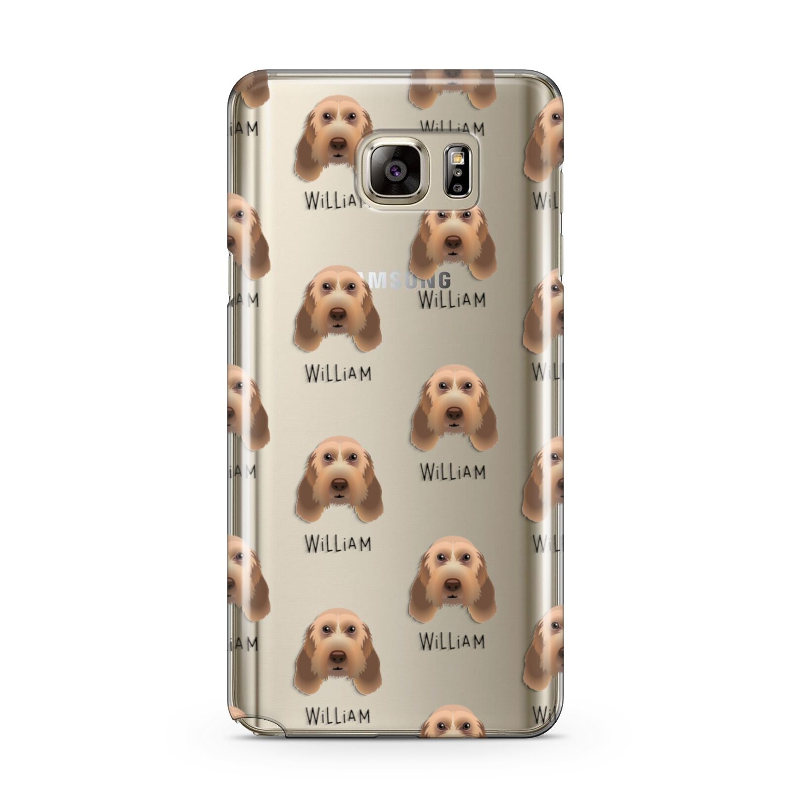 Italian Spinone Icon with Name Samsung Galaxy Note 5 Case