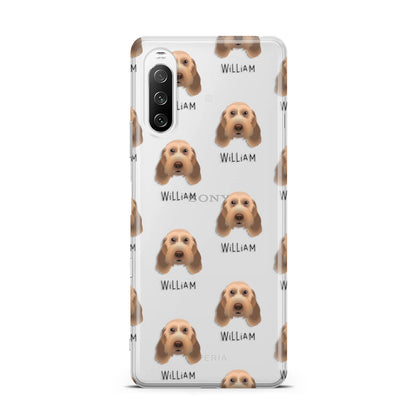 Italian Spinone Icon with Name Sony Xperia 10 III Case