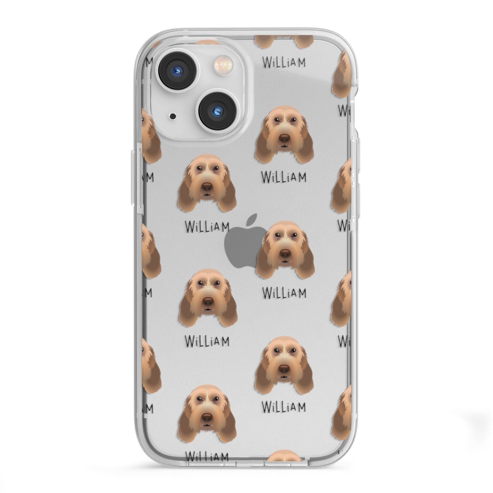 Italian Spinone Icon with Name iPhone 13 Mini TPU Impact Case with White Edges