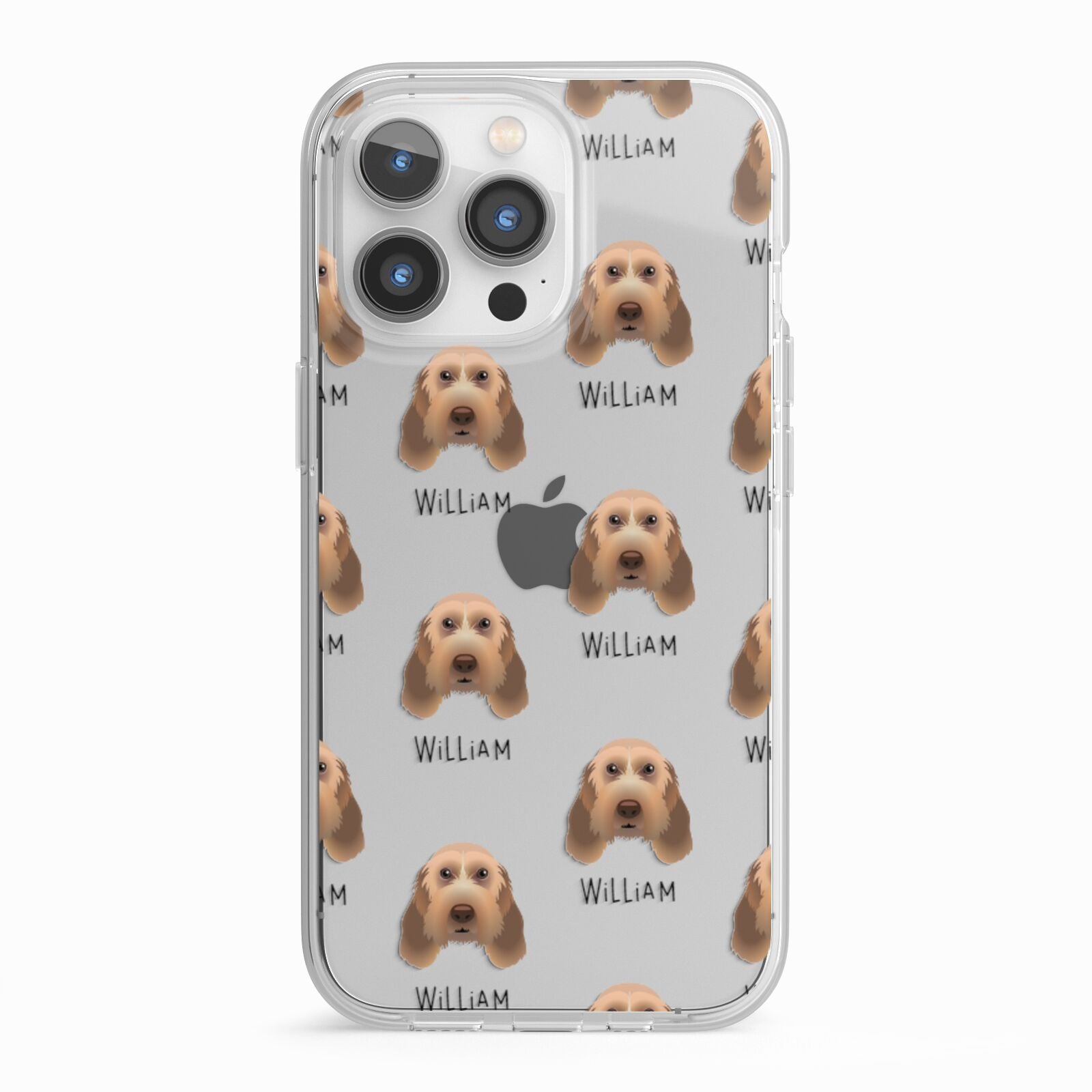 Italian Spinone Icon with Name iPhone 13 Pro TPU Impact Case with White Edges