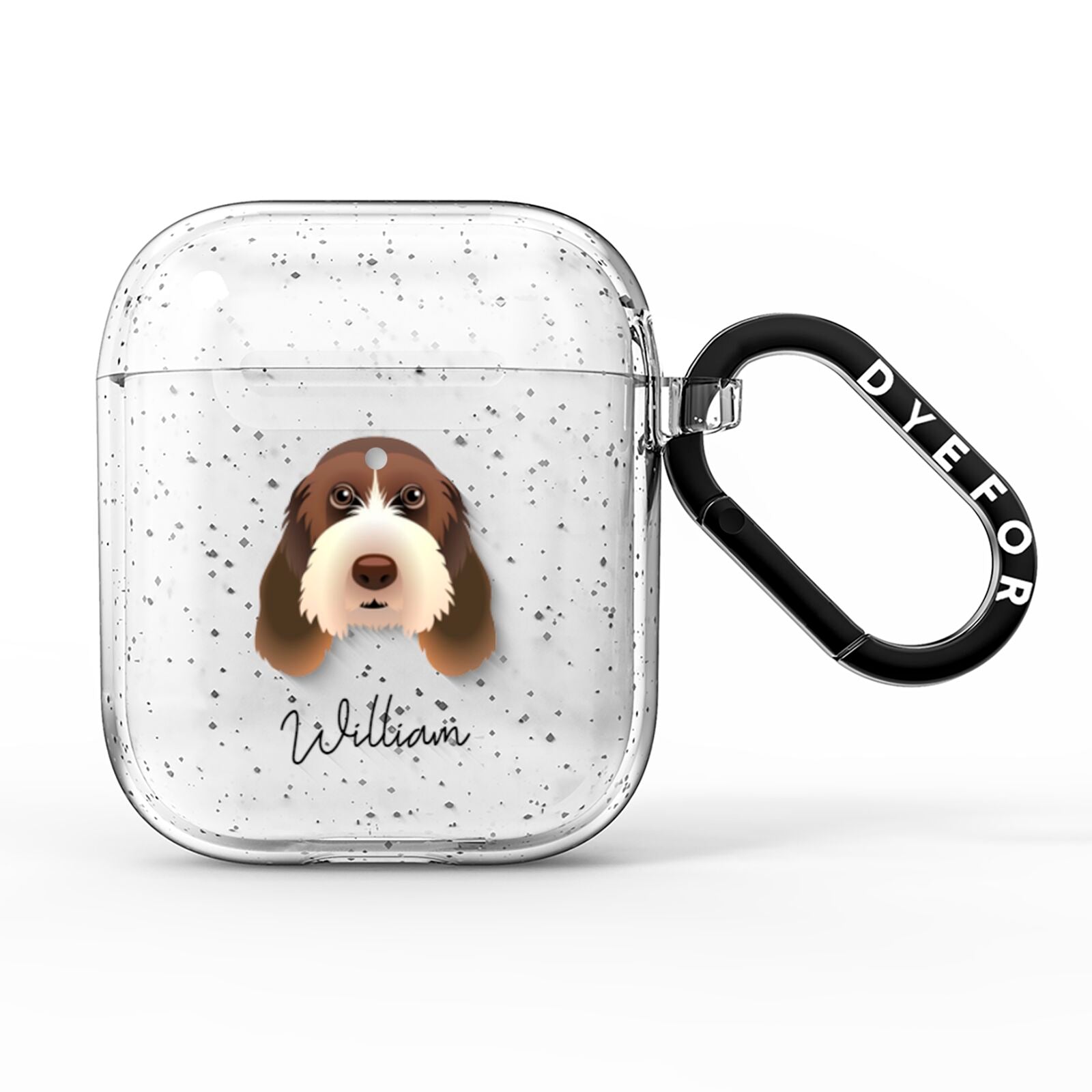 Italian Spinone Personalised AirPods Glitter Case