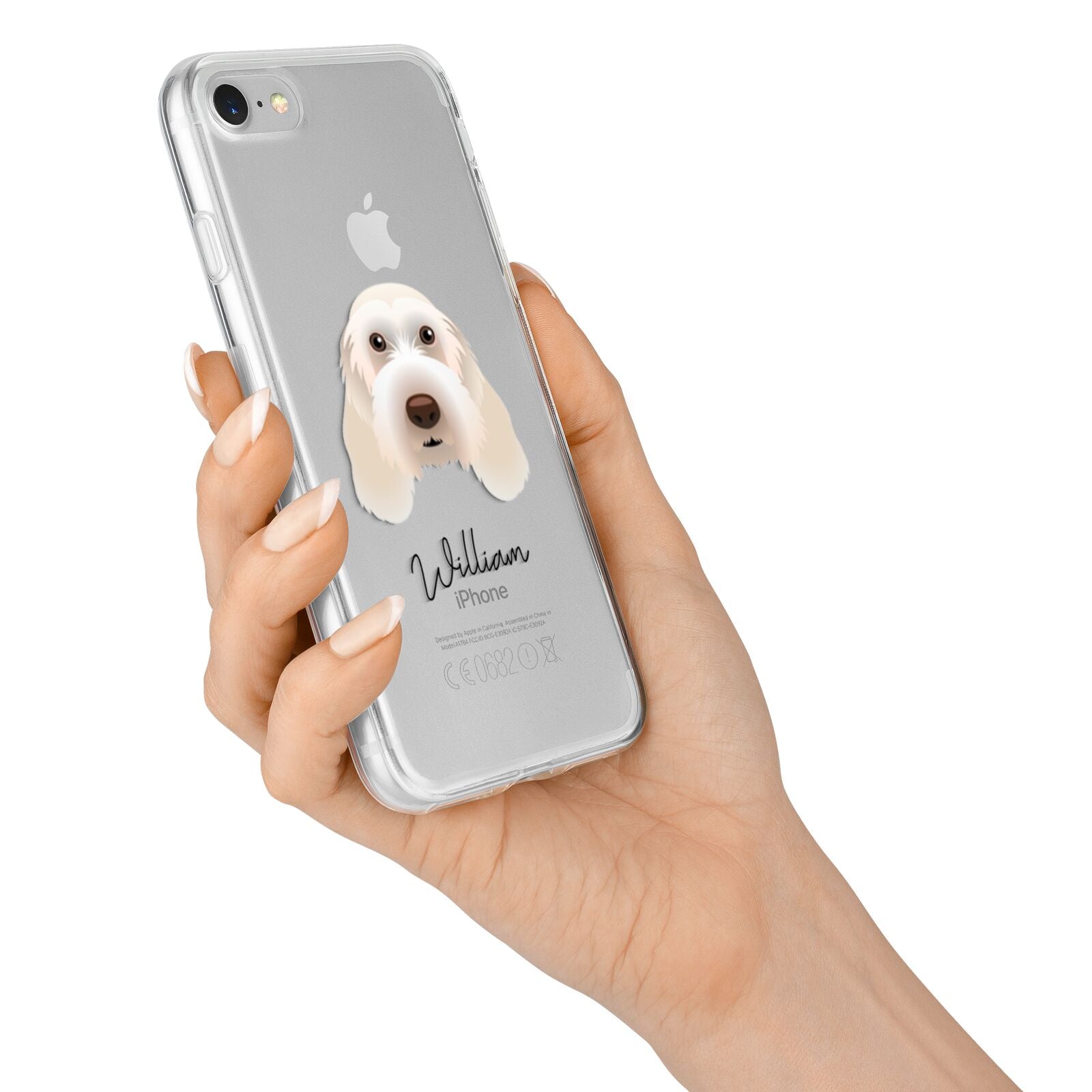 Italian Spinone Personalised iPhone 7 Bumper Case on Silver iPhone Alternative Image