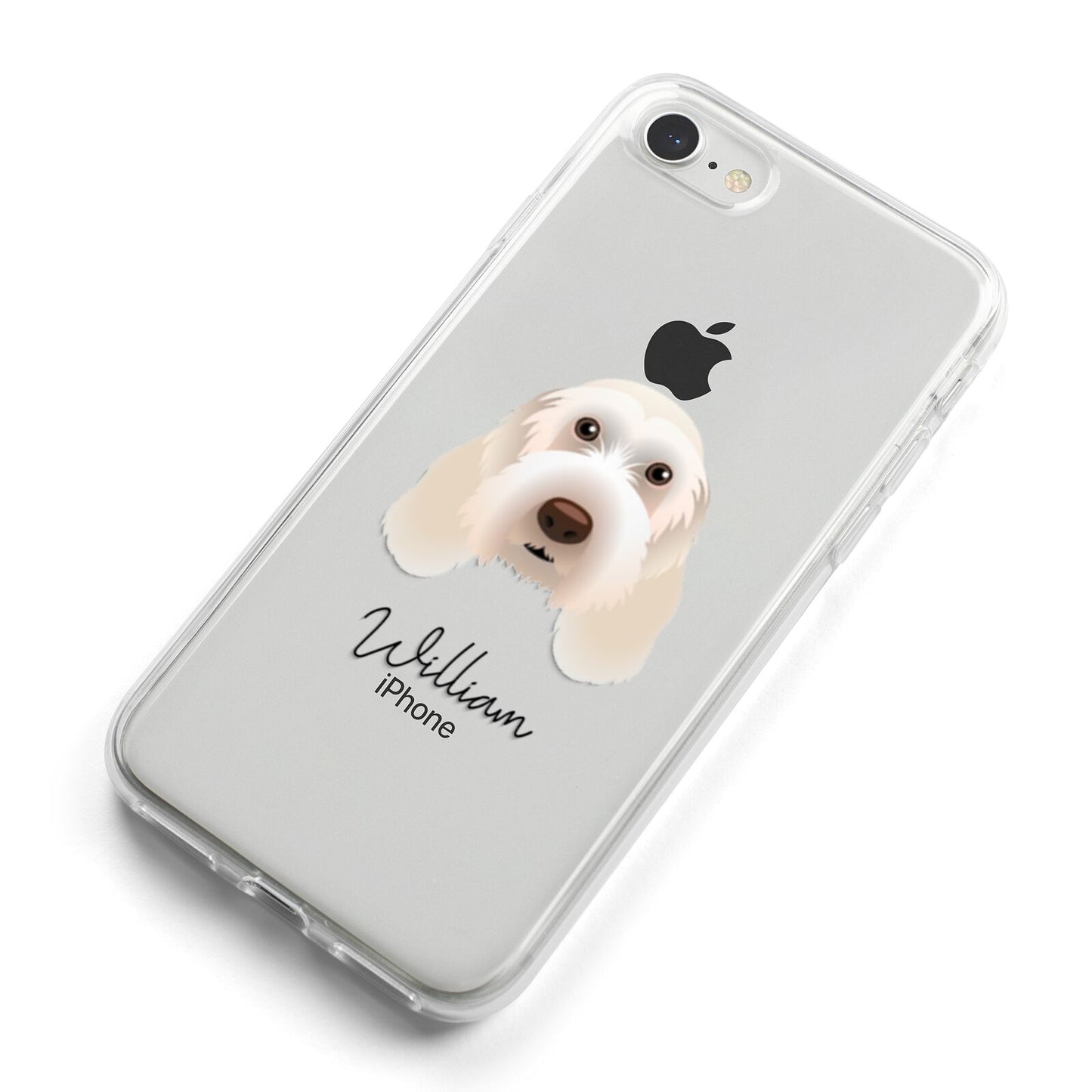 Italian Spinone Personalised iPhone 8 Bumper Case on Silver iPhone Alternative Image