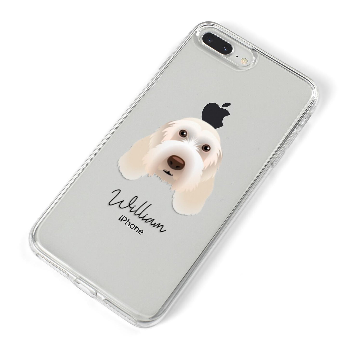 Italian Spinone Personalised iPhone 8 Plus Bumper Case on Silver iPhone Alternative Image