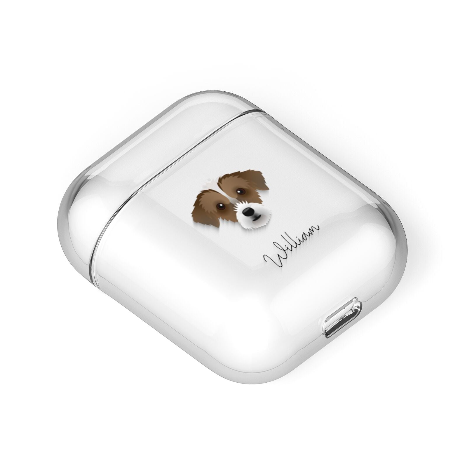 Jack A Poo Personalised AirPods Case Laid Flat