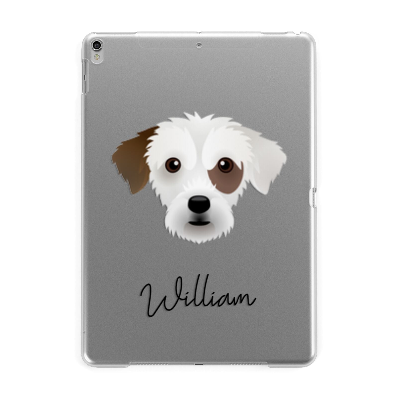 Jack A Poo Personalised Apple iPad Silver Case