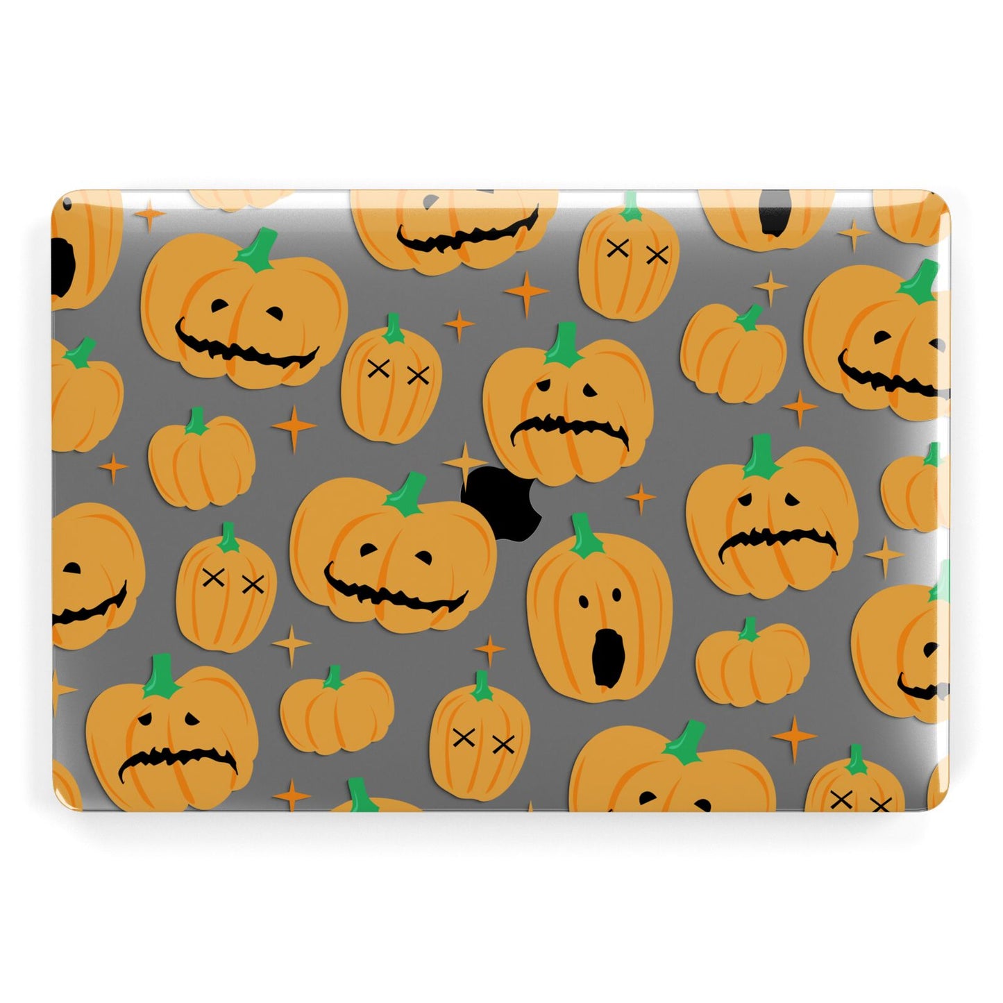 Jack O Lanterns with Transparent Background Apple MacBook Case