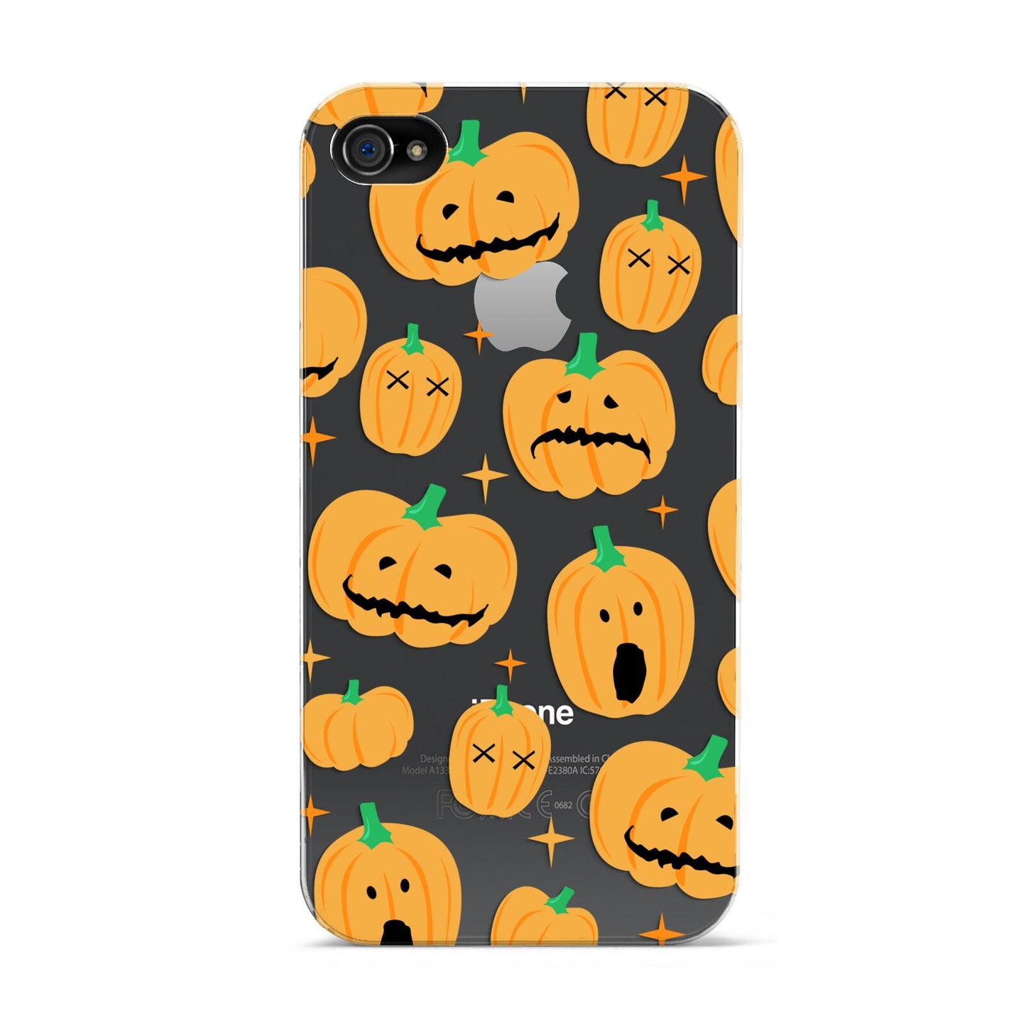 Jack O Lanterns with Transparent Background Apple iPhone 4s Case