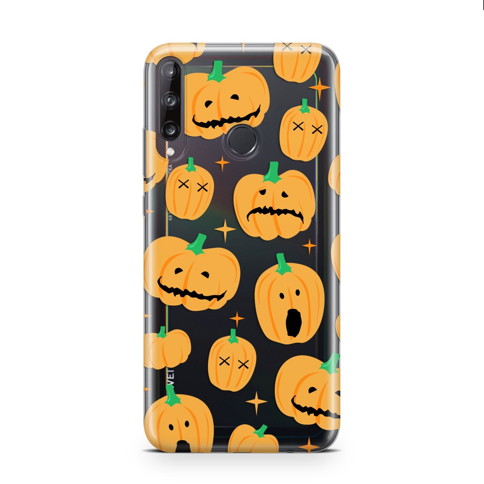 Jack O Lanterns with Transparent Background Huawei P40 Lite E Phone Case