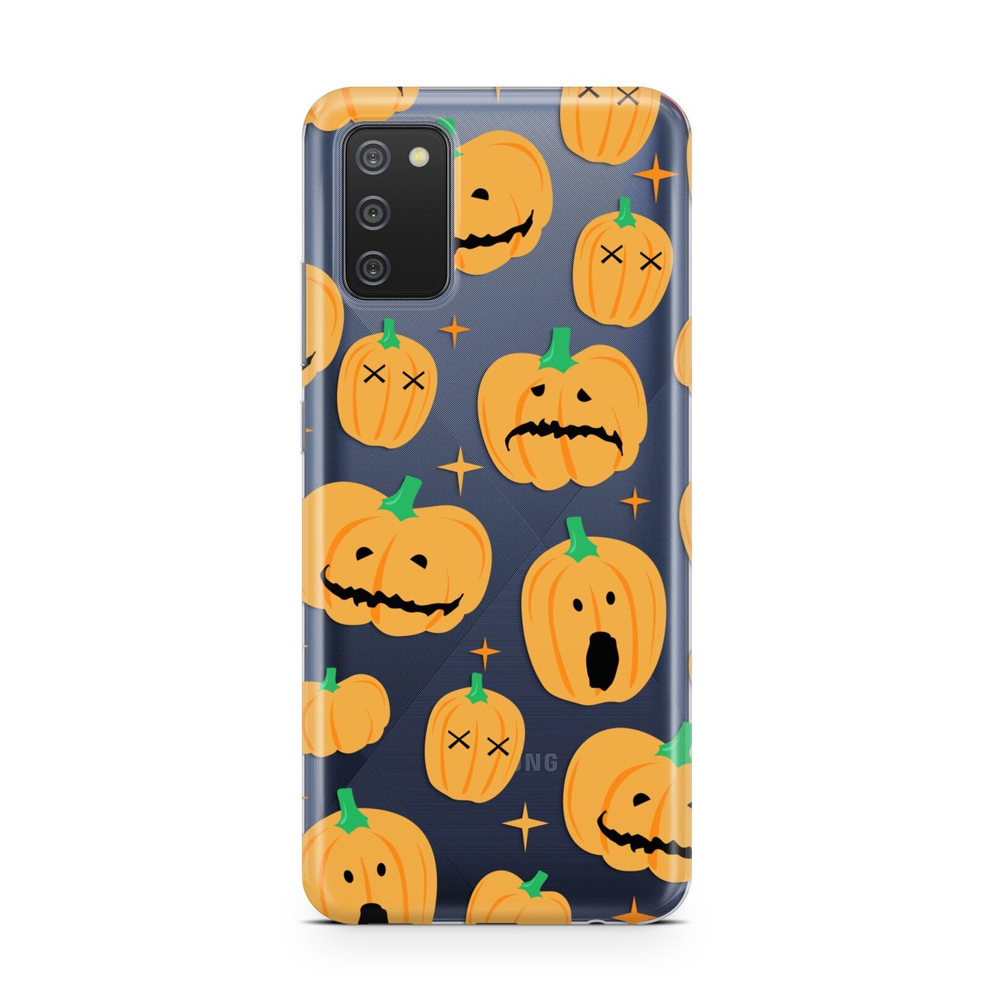 Jack O Lanterns with Transparent Background Samsung A02s Case