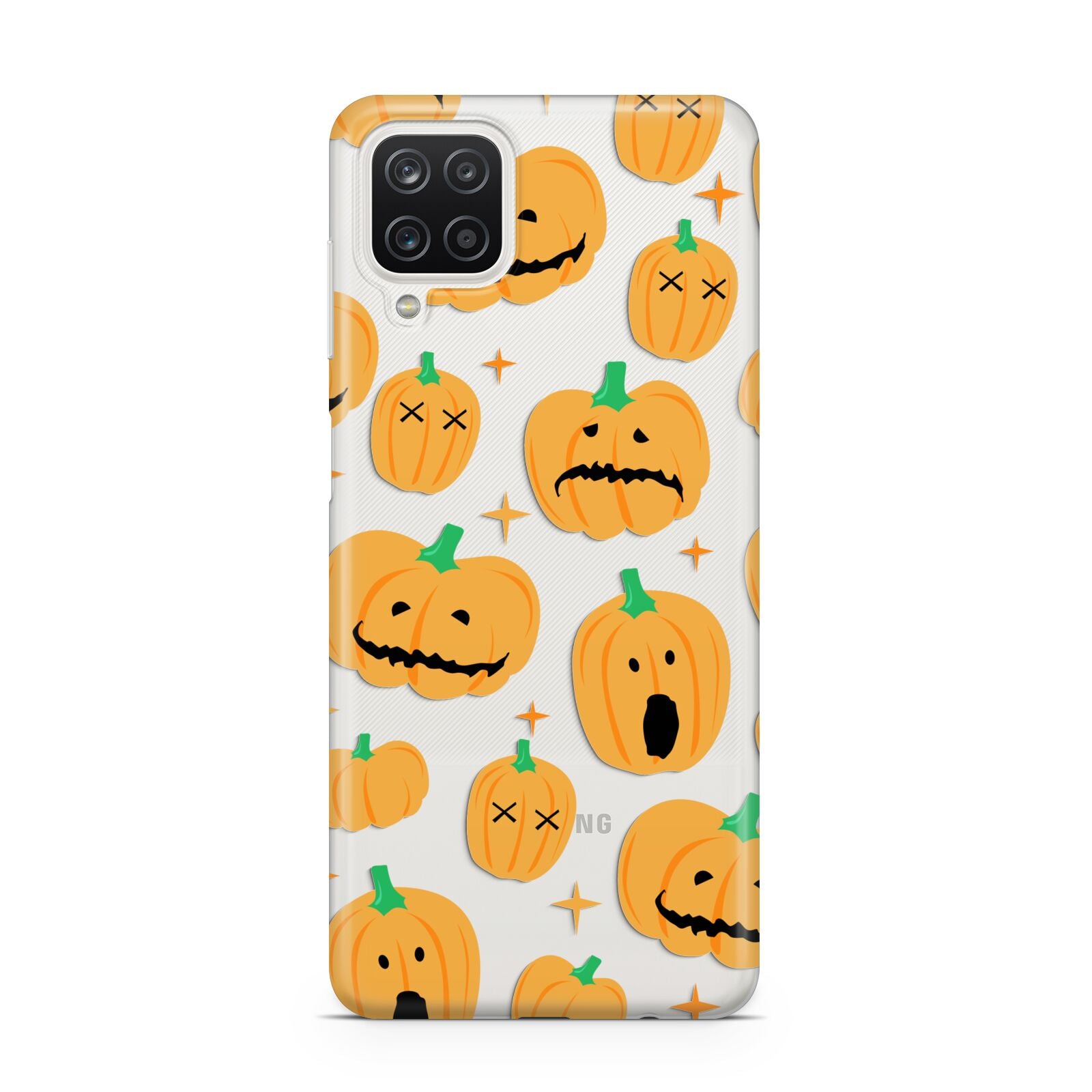 Jack O Lanterns with Transparent Background Samsung A12 Case