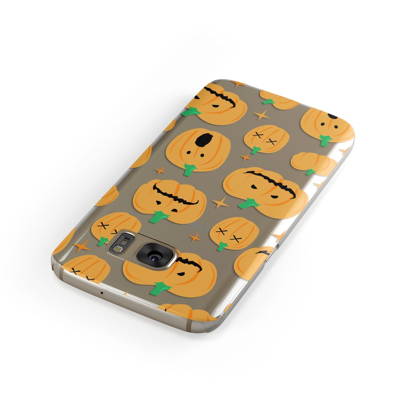 Jack O Lanterns with Transparent Background Samsung Galaxy Case Front Close Up