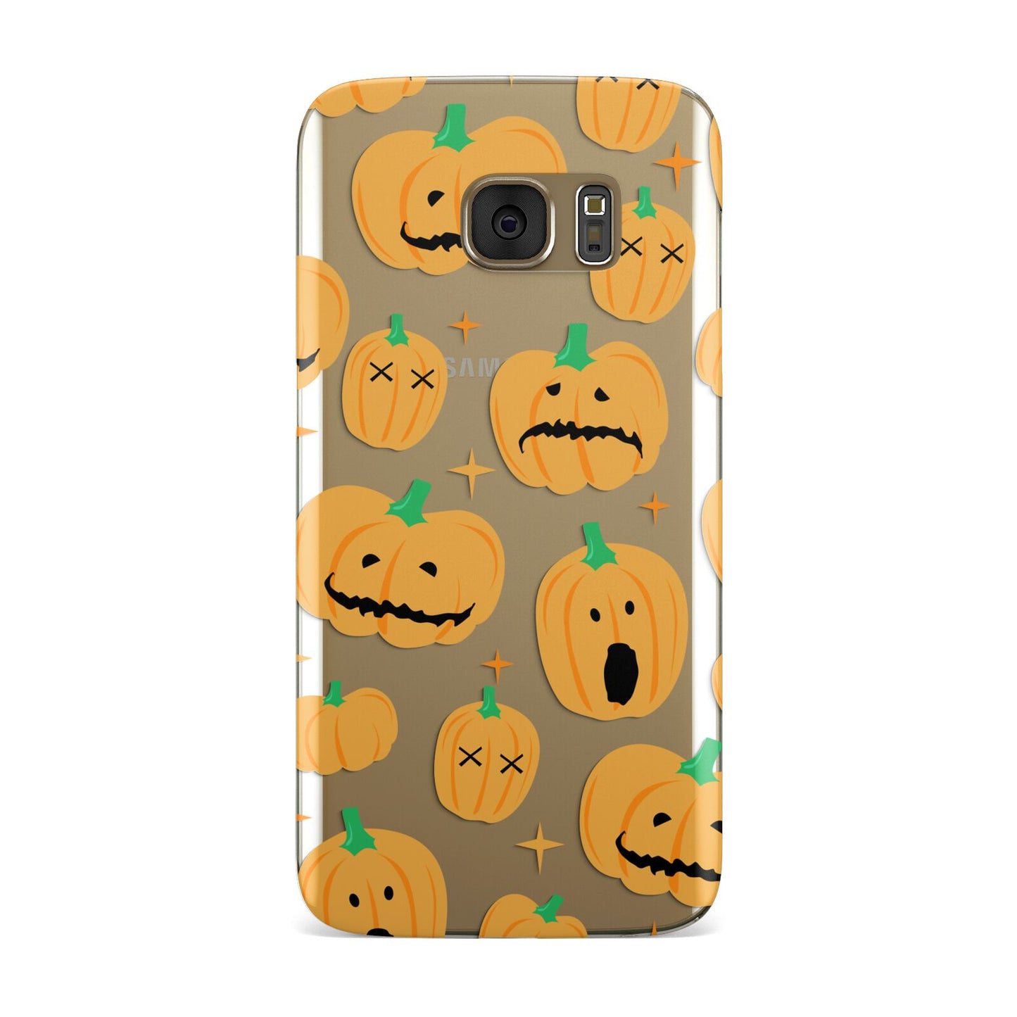 Jack O Lanterns with Transparent Background Samsung Galaxy Case