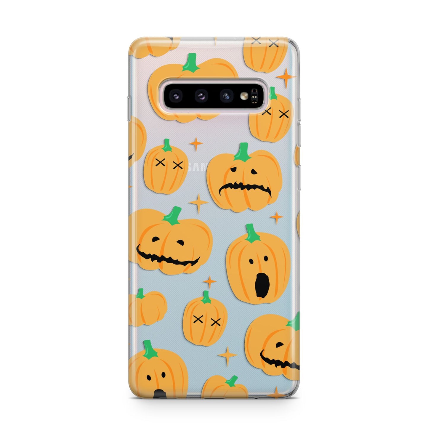 Jack O Lanterns with Transparent Background Samsung Galaxy S10 Plus Case