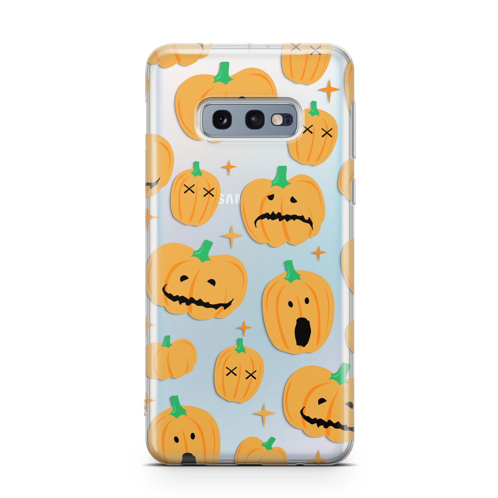 Jack O Lanterns with Transparent Background Samsung Galaxy S10E Case