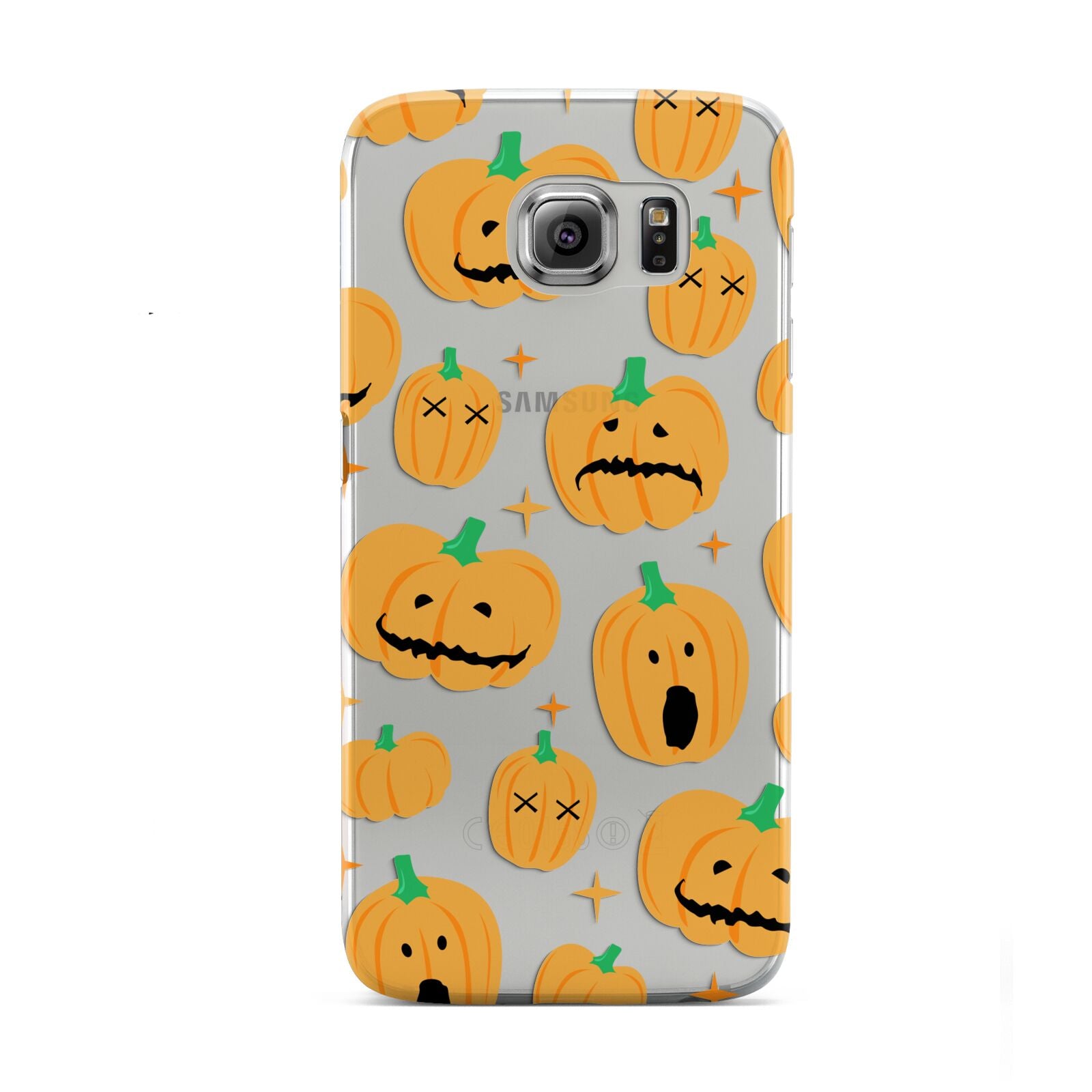 Jack O Lanterns with Transparent Background Samsung Galaxy S6 Case