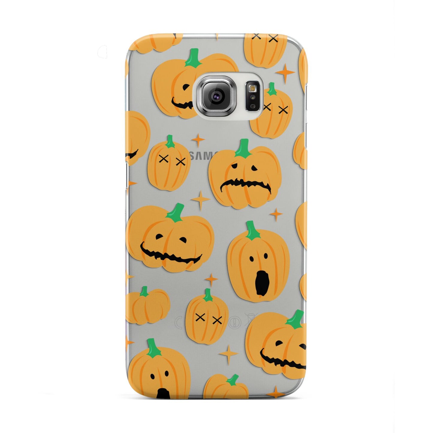 Jack O Lanterns with Transparent Background Samsung Galaxy S6 Edge Case