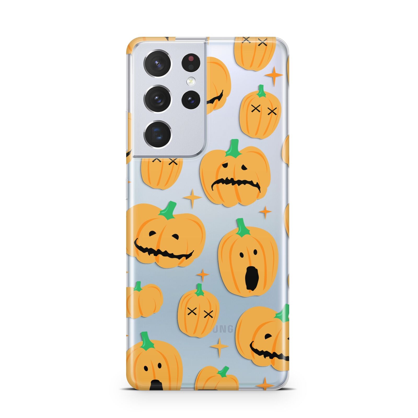 Jack O Lanterns with Transparent Background Samsung S21 Ultra Case