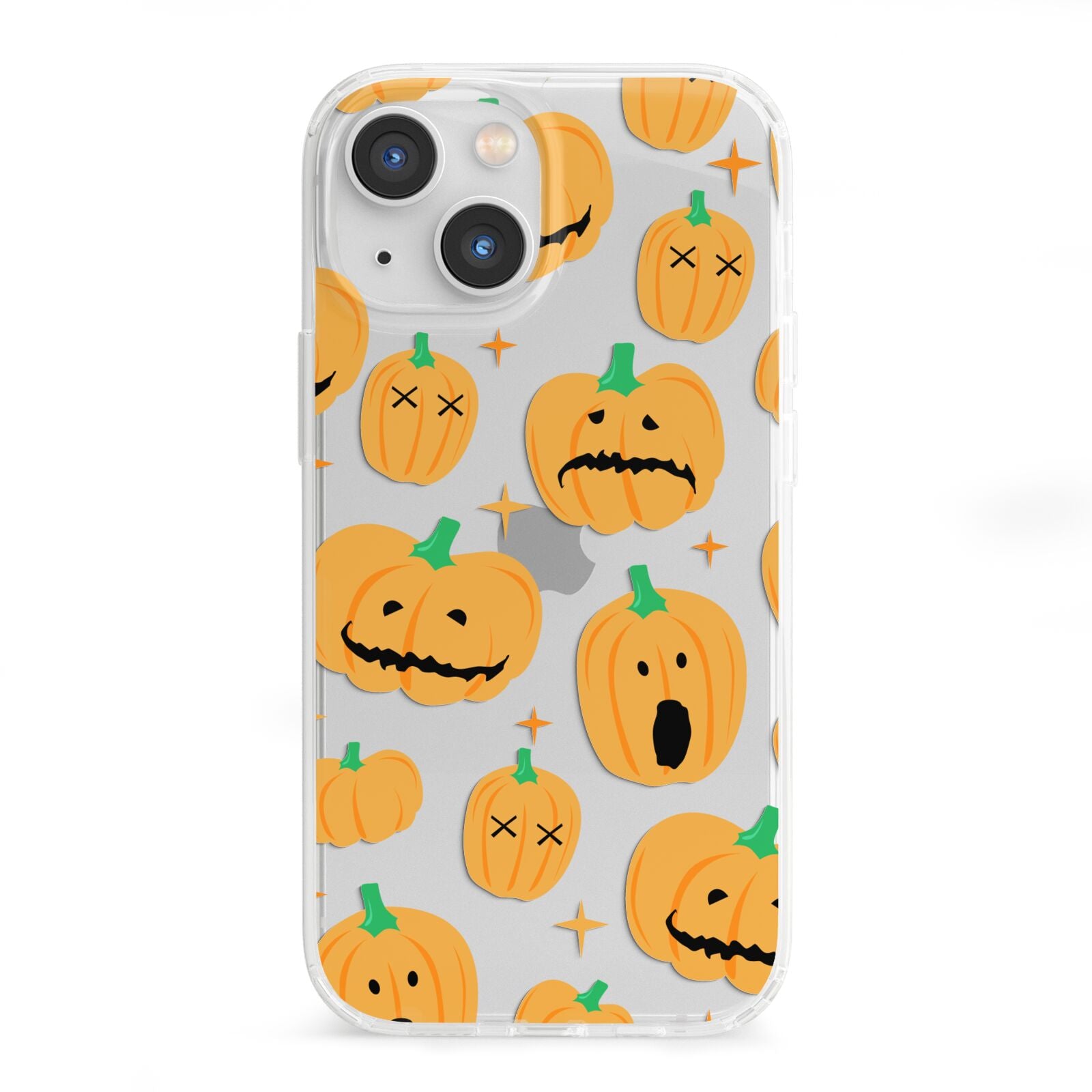 Jack O Lanterns with Transparent Background iPhone 13 Mini Clear Bumper Case