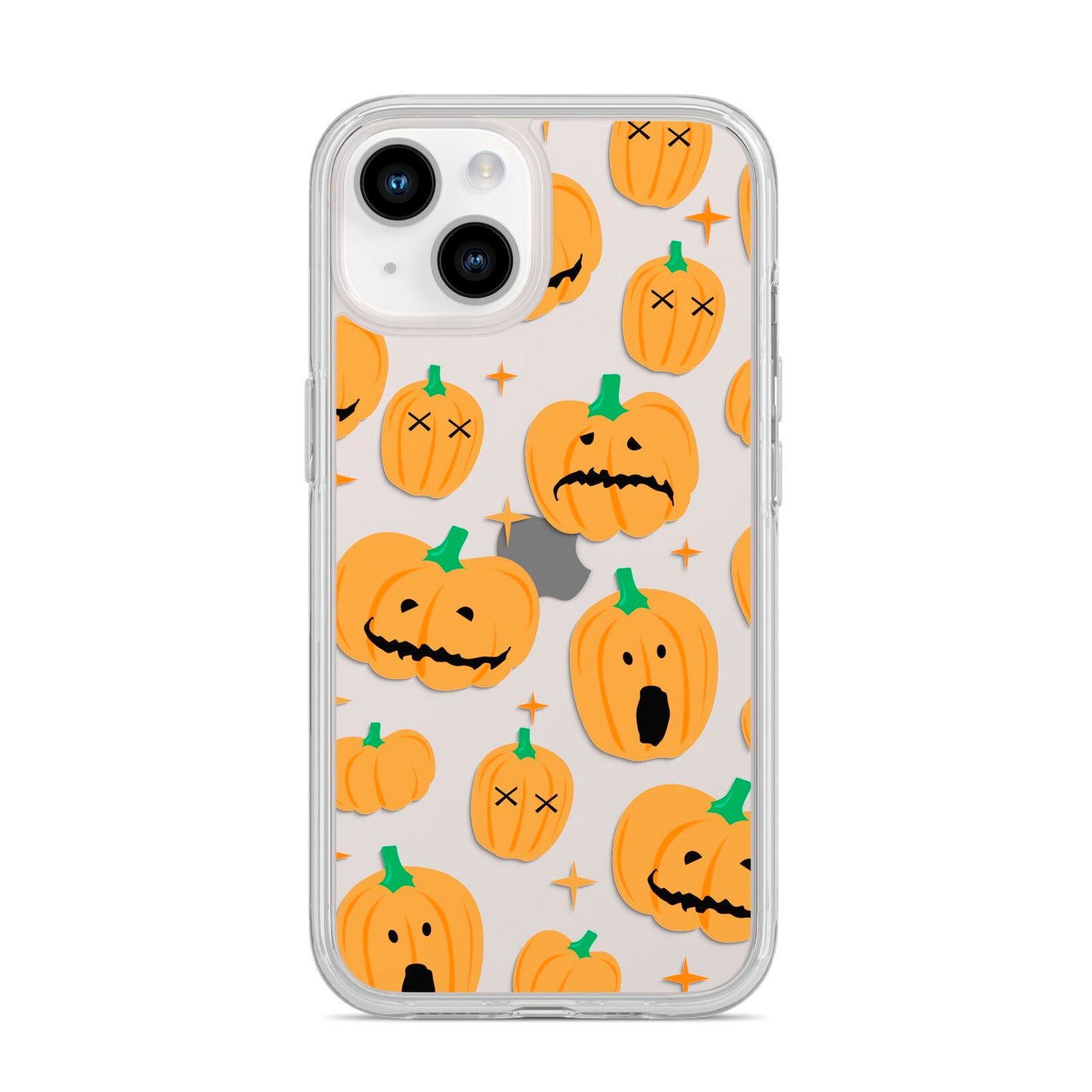 Jack O Lanterns with Transparent Background iPhone 14 Clear Tough Case Starlight