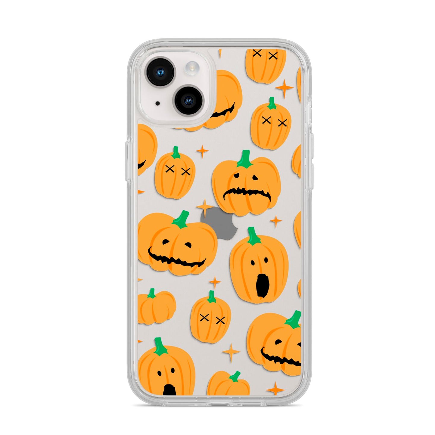 Jack O Lanterns with Transparent Background iPhone 14 Plus Clear Tough Case Starlight