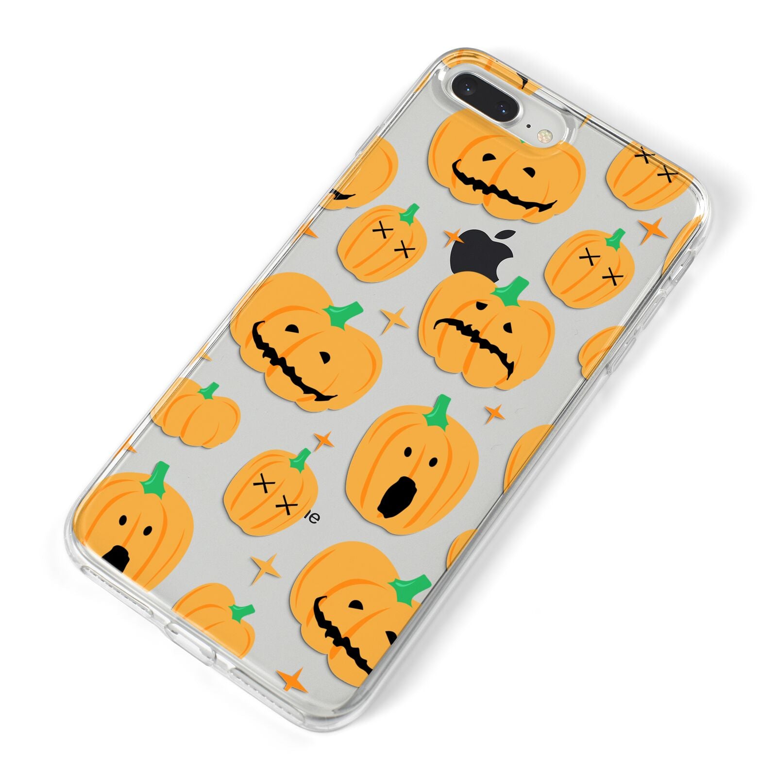 Jack O Lanterns with Transparent Background iPhone 8 Plus Bumper Case on Silver iPhone Alternative Image