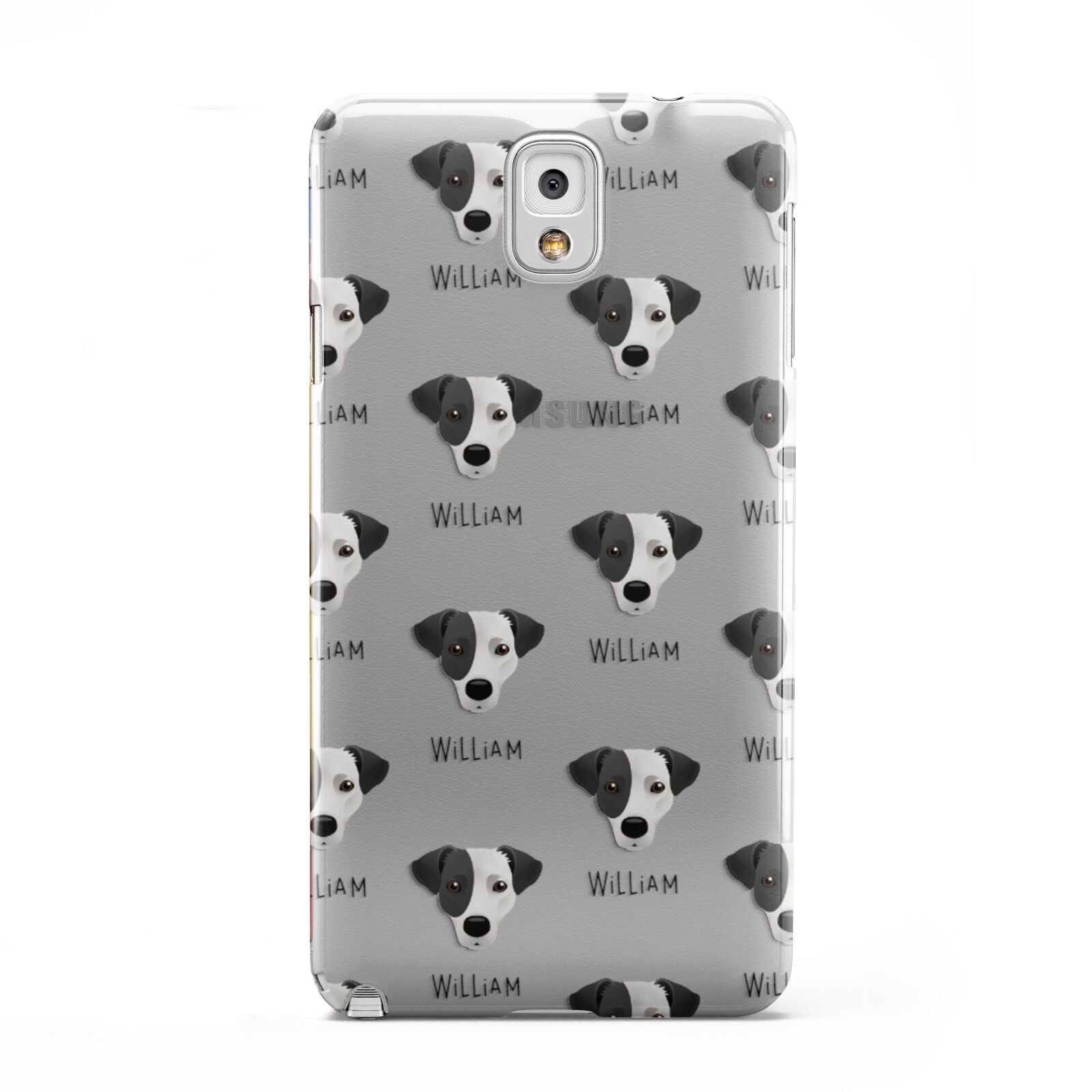 Jack Russell Terrier Icon with Name Samsung Galaxy Note 3 Case