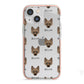 Jackahuahua Icon with Name iPhone 13 Mini TPU Impact Case with Pink Edges