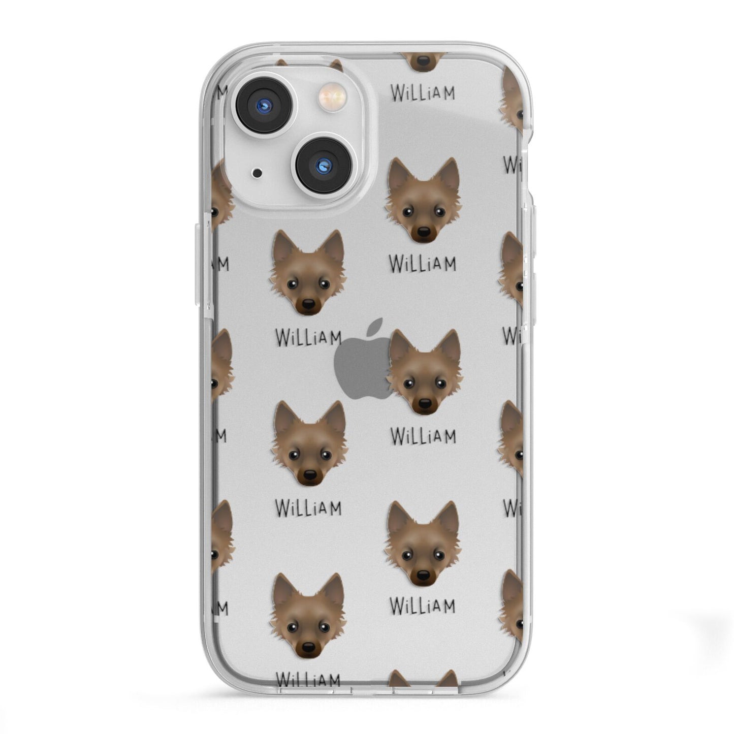 Jackahuahua Icon with Name iPhone 13 Mini TPU Impact Case with White Edges