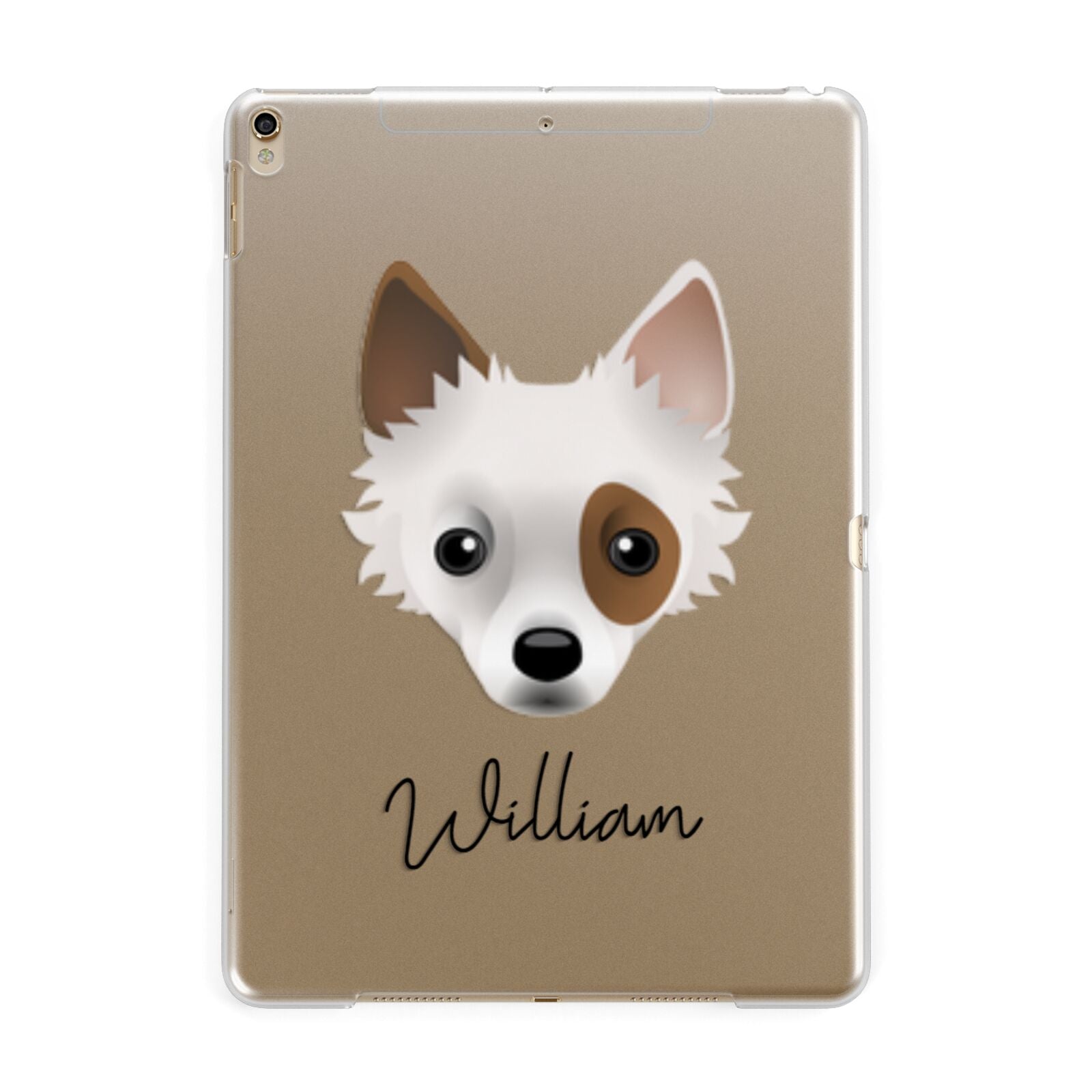 Jackahuahua Personalised Apple iPad Gold Case