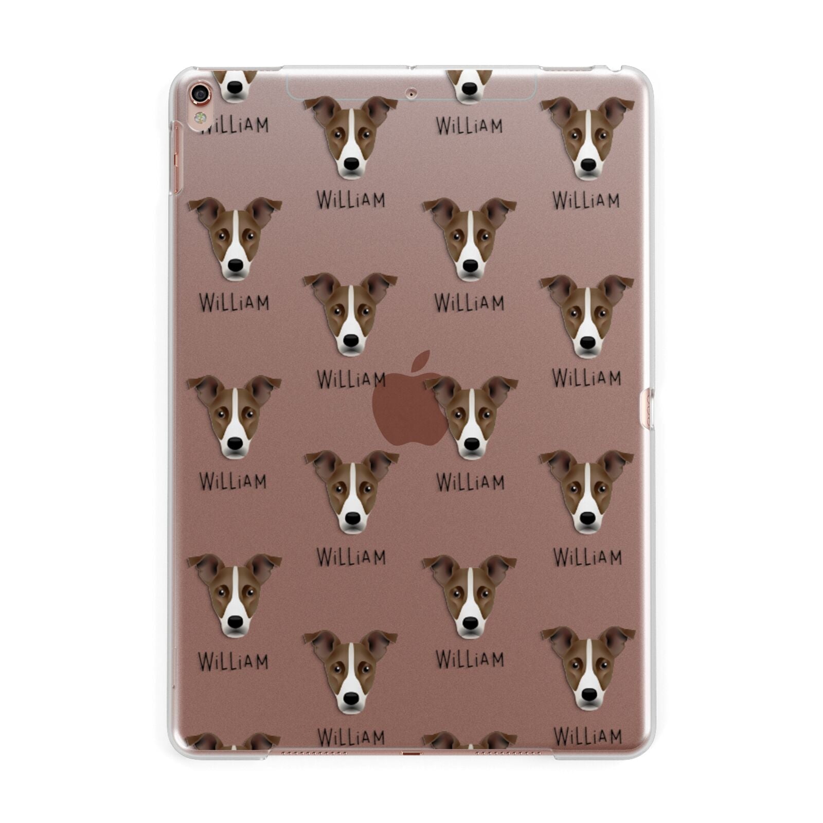 Jackshund Icon with Name Apple iPad Rose Gold Case