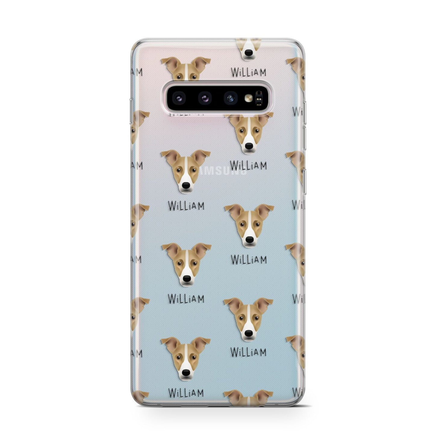 Jackshund Icon with Name Samsung Galaxy S10 Case