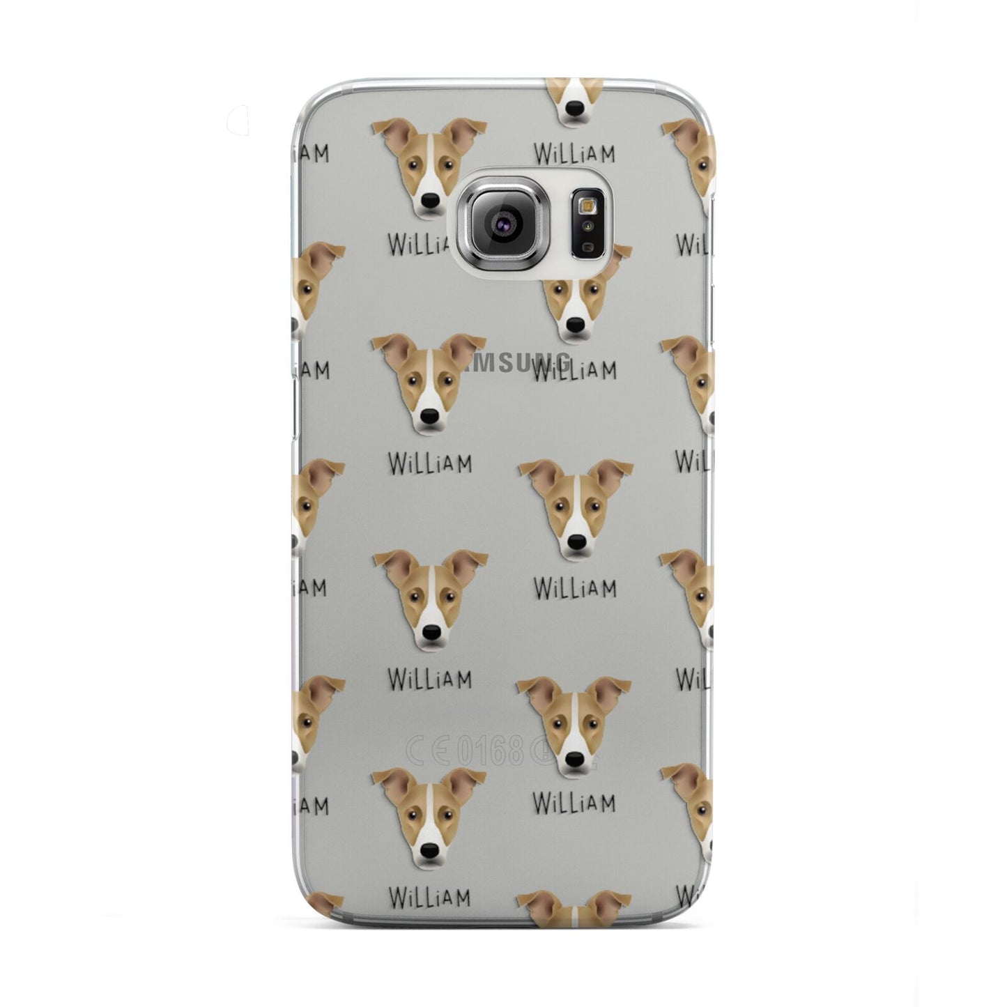 Jackshund Icon with Name Samsung Galaxy S6 Edge Case