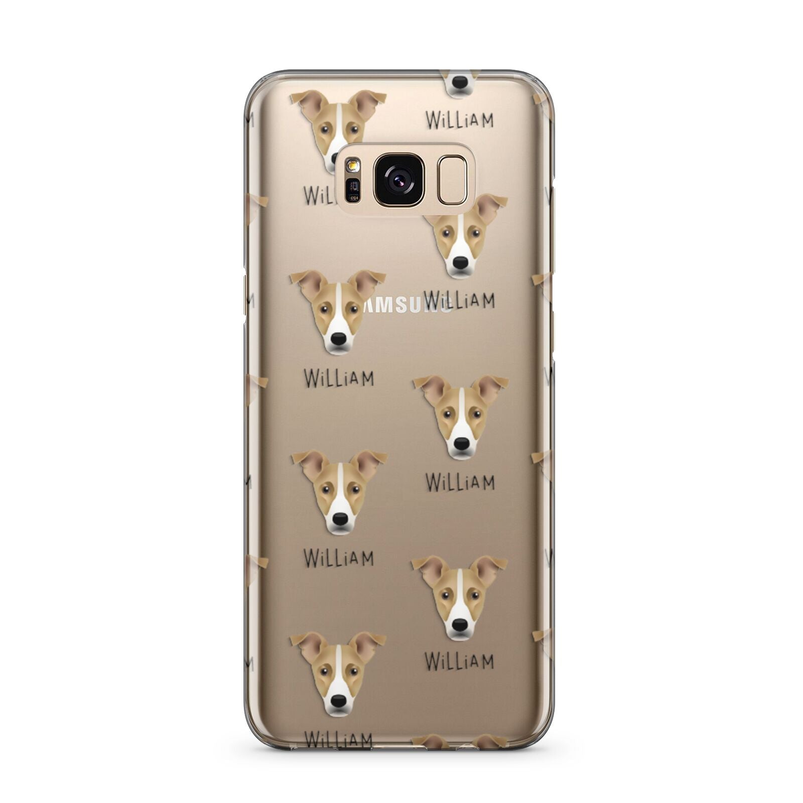 Jackshund Icon with Name Samsung Galaxy S8 Plus Case