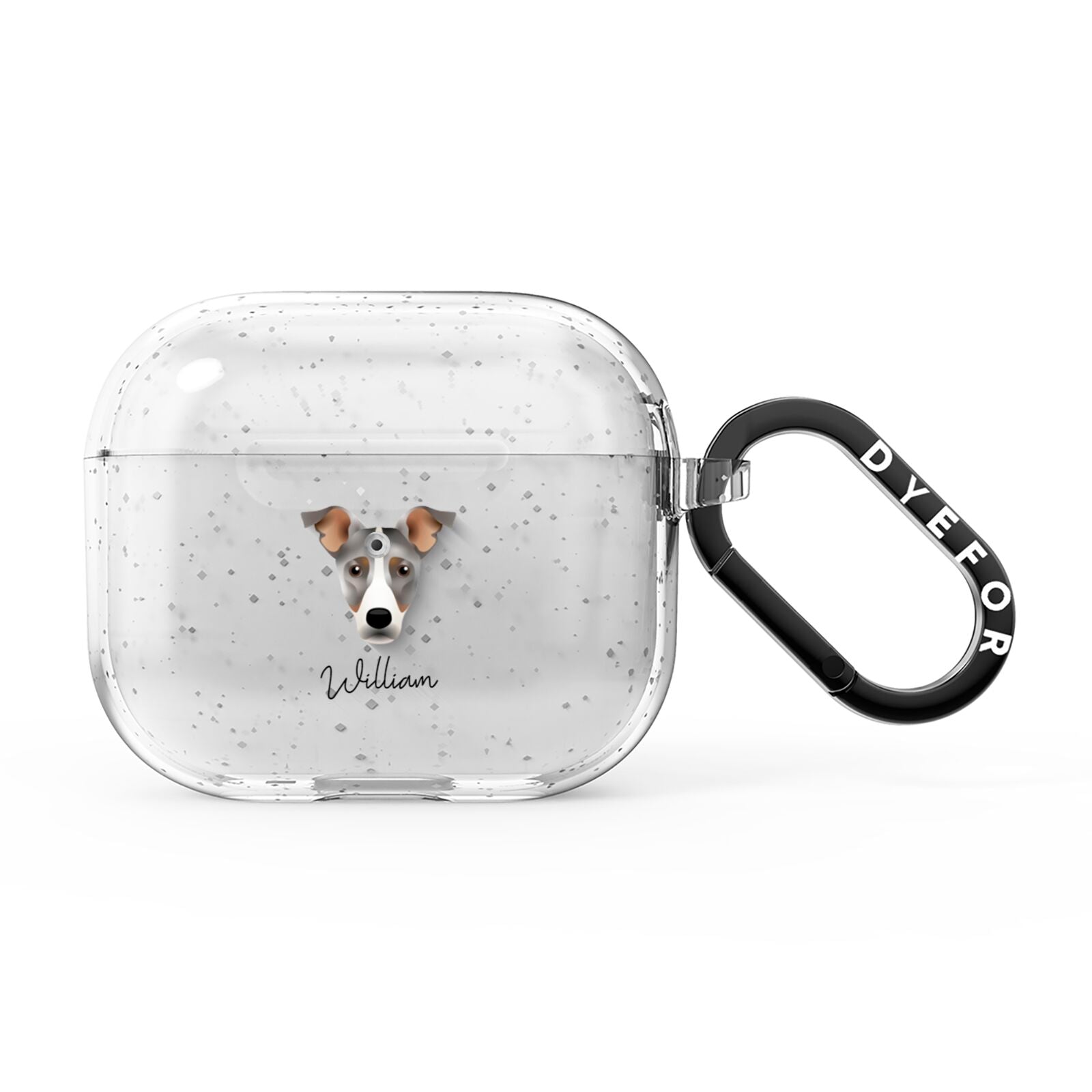 Jackshund Personalised AirPods Glitter Case 3rd Gen