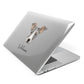 Jackshund Personalised Apple MacBook Case Side View