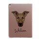 Jackshund Personalised Apple iPad Rose Gold Case