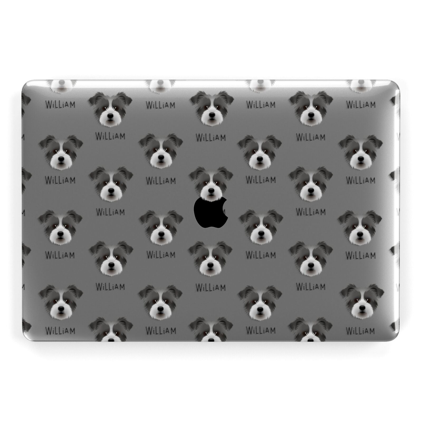 Jacktzu Icon with Name Apple MacBook Case