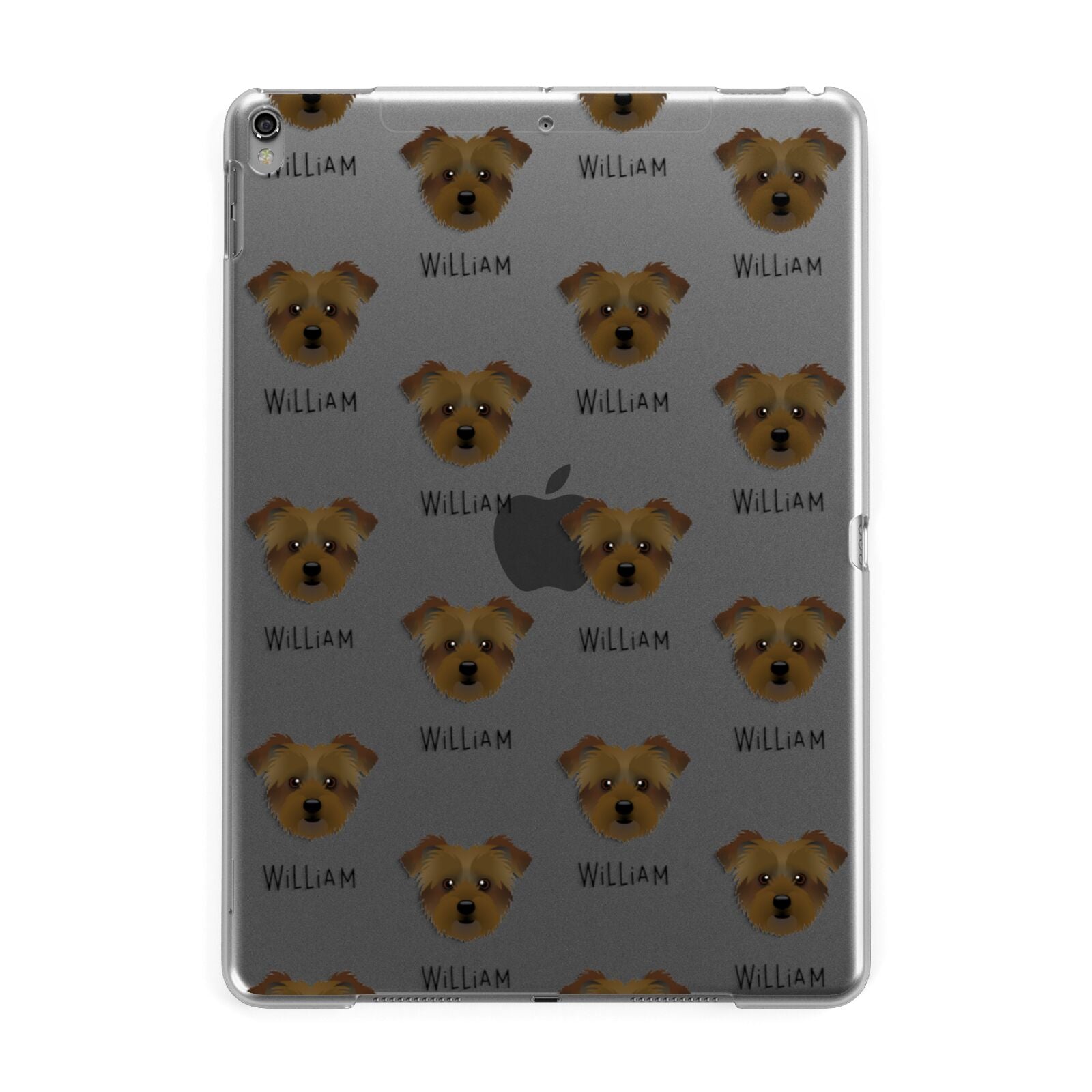 Jacktzu Icon with Name Apple iPad Grey Case