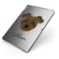 Jacktzu Personalised Apple iPad Case on Grey iPad Side View