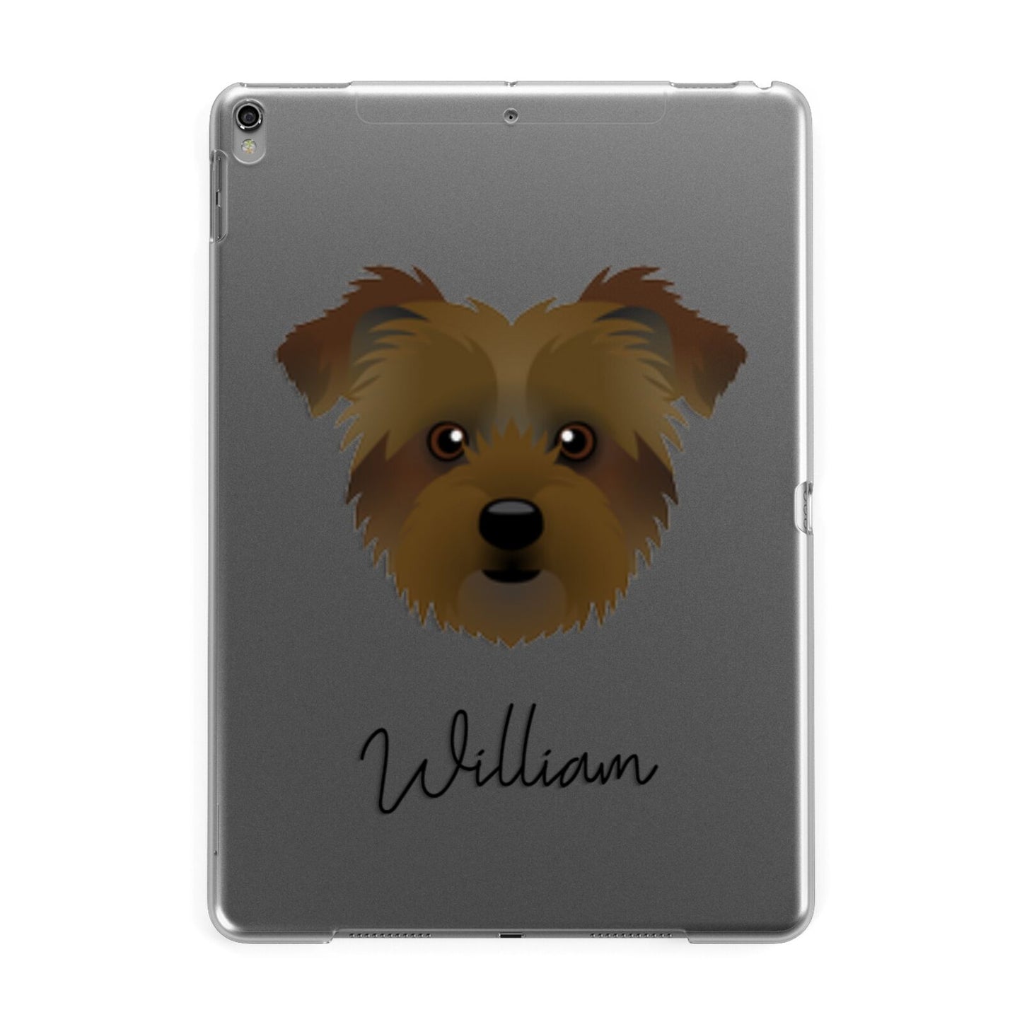 Jacktzu Personalised Apple iPad Grey Case