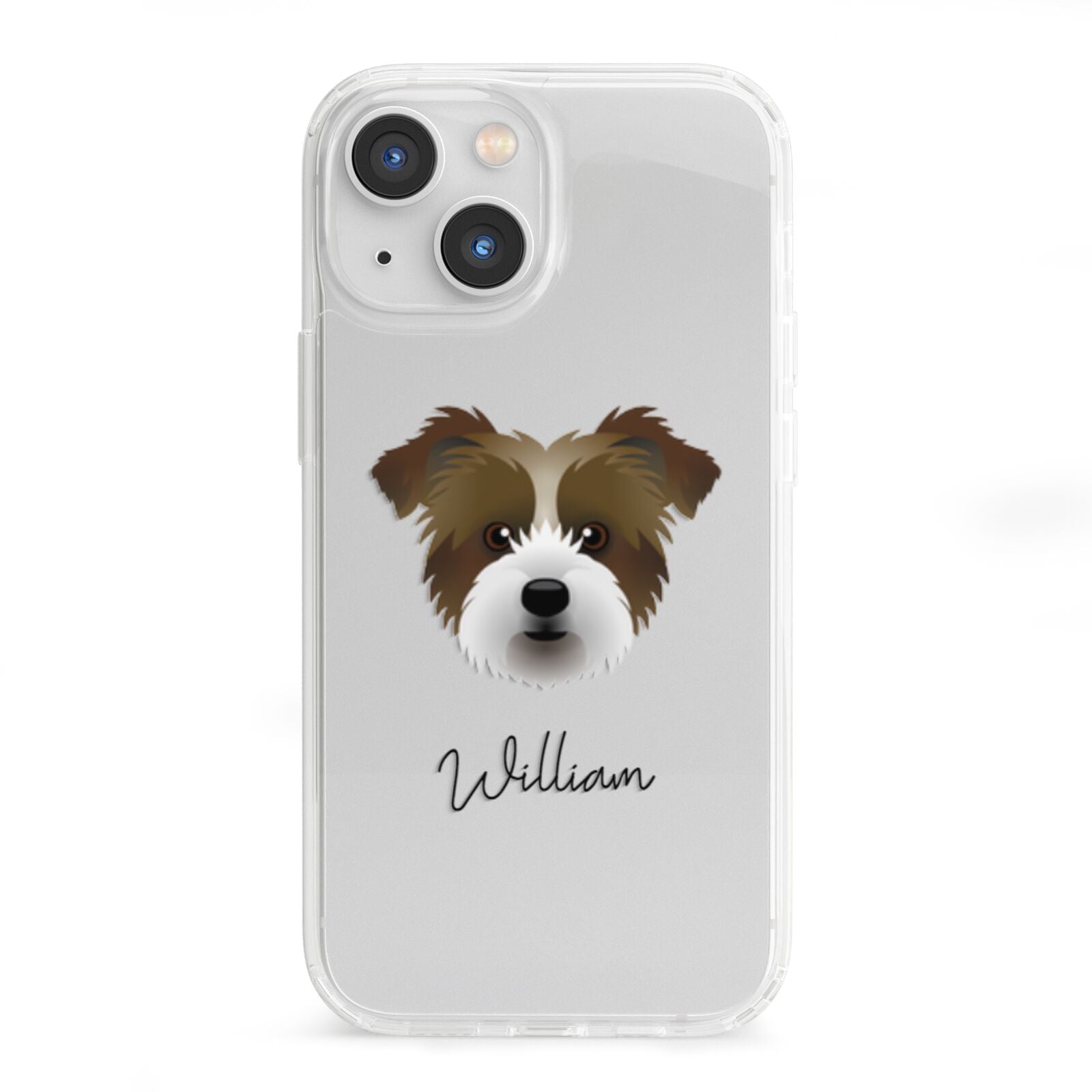 Jacktzu Personalised iPhone 13 Mini Clear Bumper Case